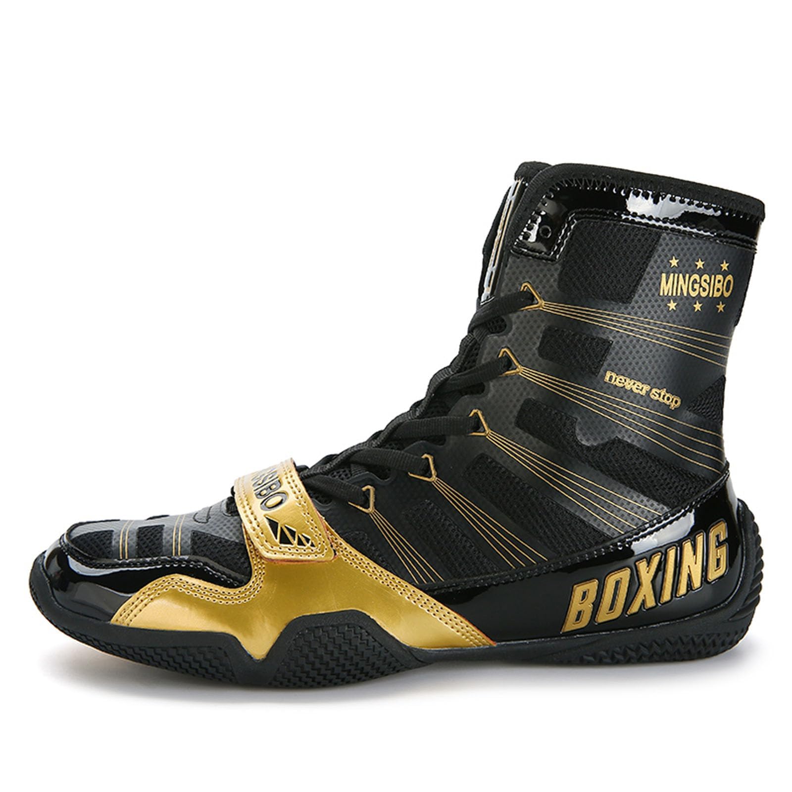 Wrestling Boxing Boots For Men Youth Women Lightweight Breathable Non-Slip Fighting Sports Gym Training Footwear_vogvips.com