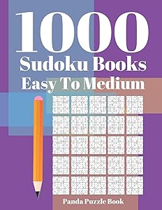 1000 Sudoku Books Easy To Medium: Brain Games for Adults - Logic Games For Adults - Mind Games Puzzle