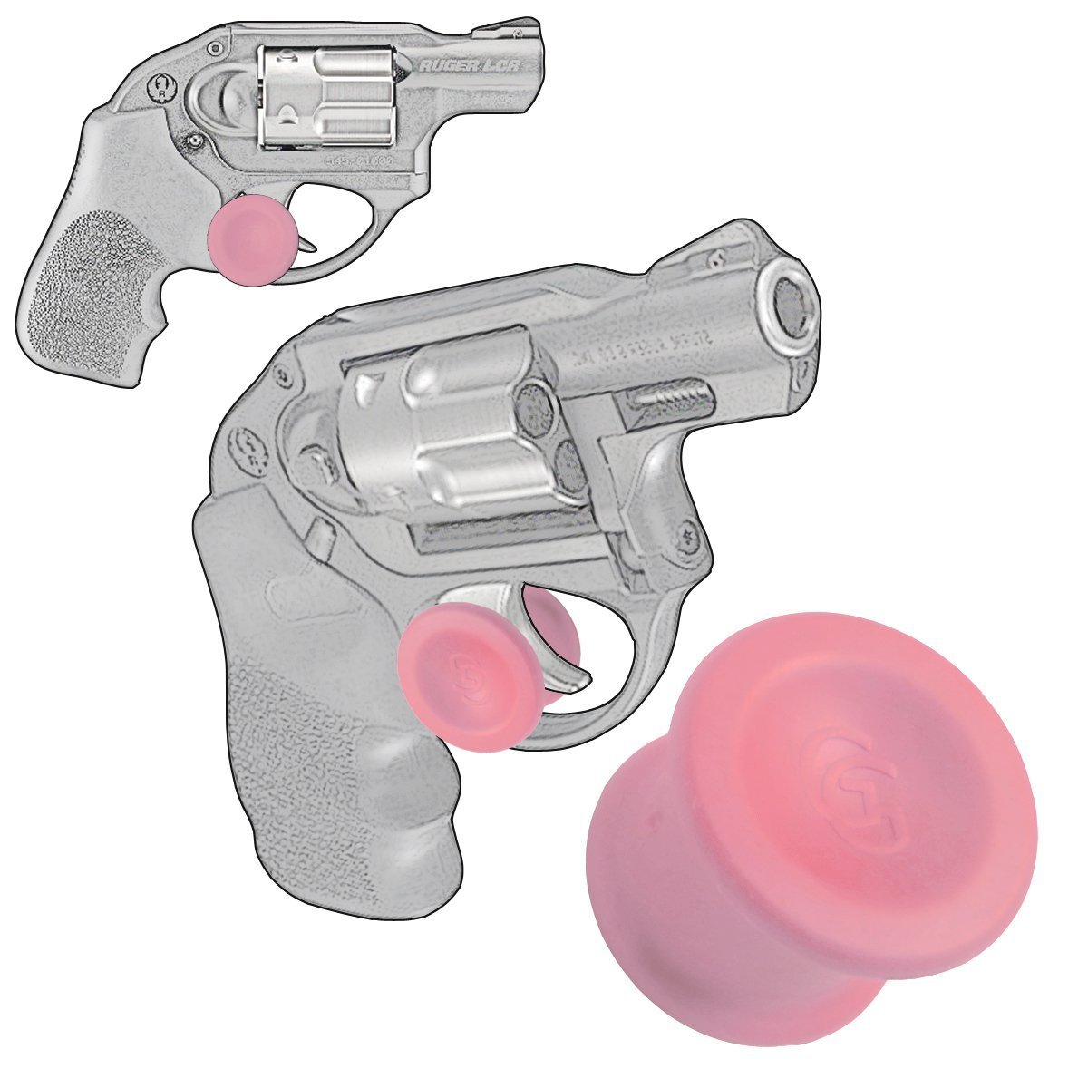 

1 Pack Smith And Wesson Revolver "J Frame" .22 Long Rifle .22 Magnum .357 Magnum 38 Special Quick Release Conceal Carry Micro Holster Trigger Stay by Garrison Grip (Pink)