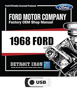 1968 Ford Shop Manual, Sales Literature & Parts Books on USB