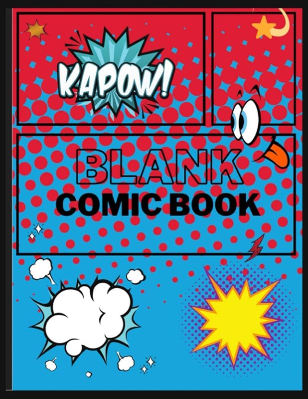 Blank Comic Book: Blank Comic Book Variety of Templates, Sketch and Draw Your Own Comics by marium print