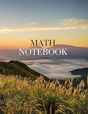 Math Notebook: 120 pages, math notebook, quad ruled workbook, 8.5 x 11 inch large soft cover journal, 4 squares per inch suited for kids and students