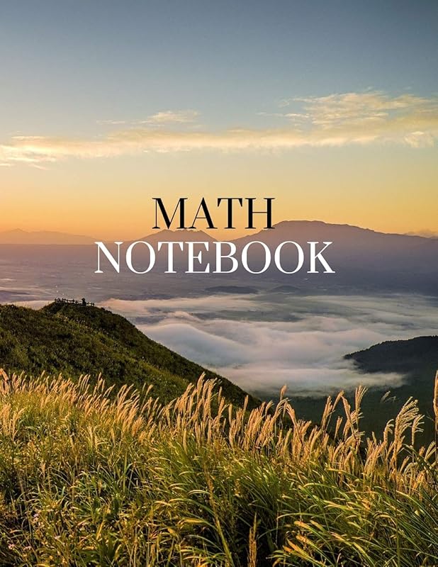 Math Notebook: 120 pages, math notebook, quad ruled workbook, 8.5 x 11 inch large soft cover journal, 4 squares per inch suited for kids and students by Jenu Innb Fumigenu