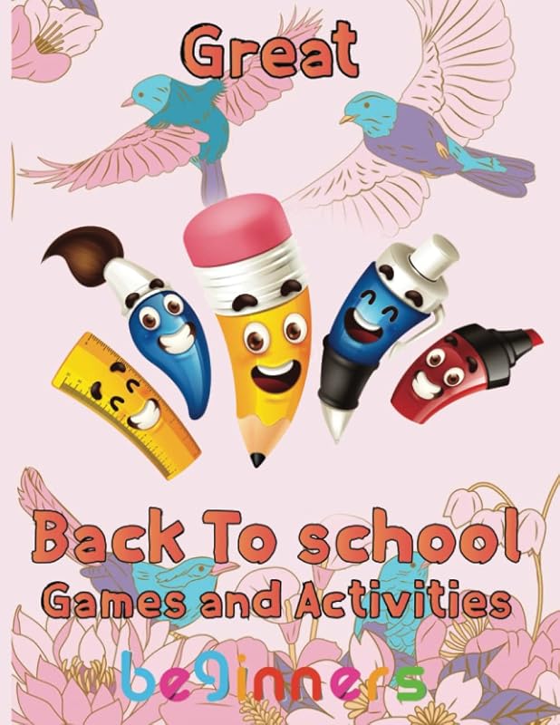 Great Back To School Games And Activities Beginners: 8.5''x11''/back to school Game by Rowe
