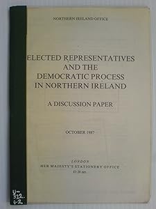 Elected Representatives and the Democratic Process in Northern Ireland: a Discussion Paper