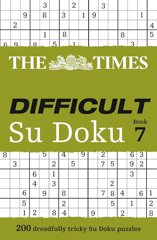 The Times Difficult Su Doku Book 7 by The Times Mind Games