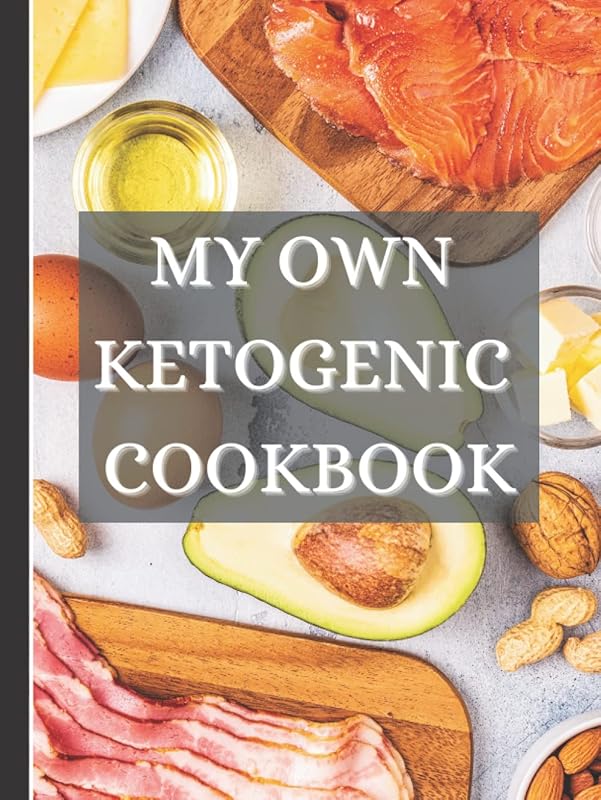 My Own Ketogenic Cookbook: A black recipe book to write your own favorite keto recipes and their macros. by KB Publishing