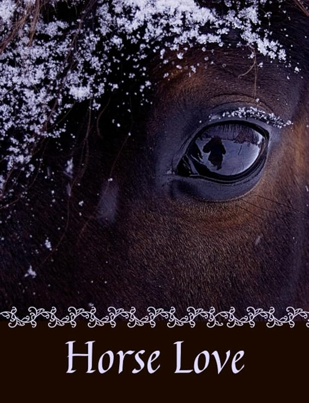Horse Love 2 (M) Beautiful Snowy Horse Journal Notebook, Graphics Interior, Pretty Back Cover: A Lovely Present Gift For Horse Lovers Women Girls Kids Teens! This Cover Is Available In Sizes S-M-L by Jane Rae Always Press