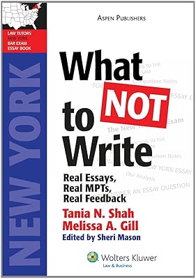 What Not to Write: NY Bar Exam Essay Book