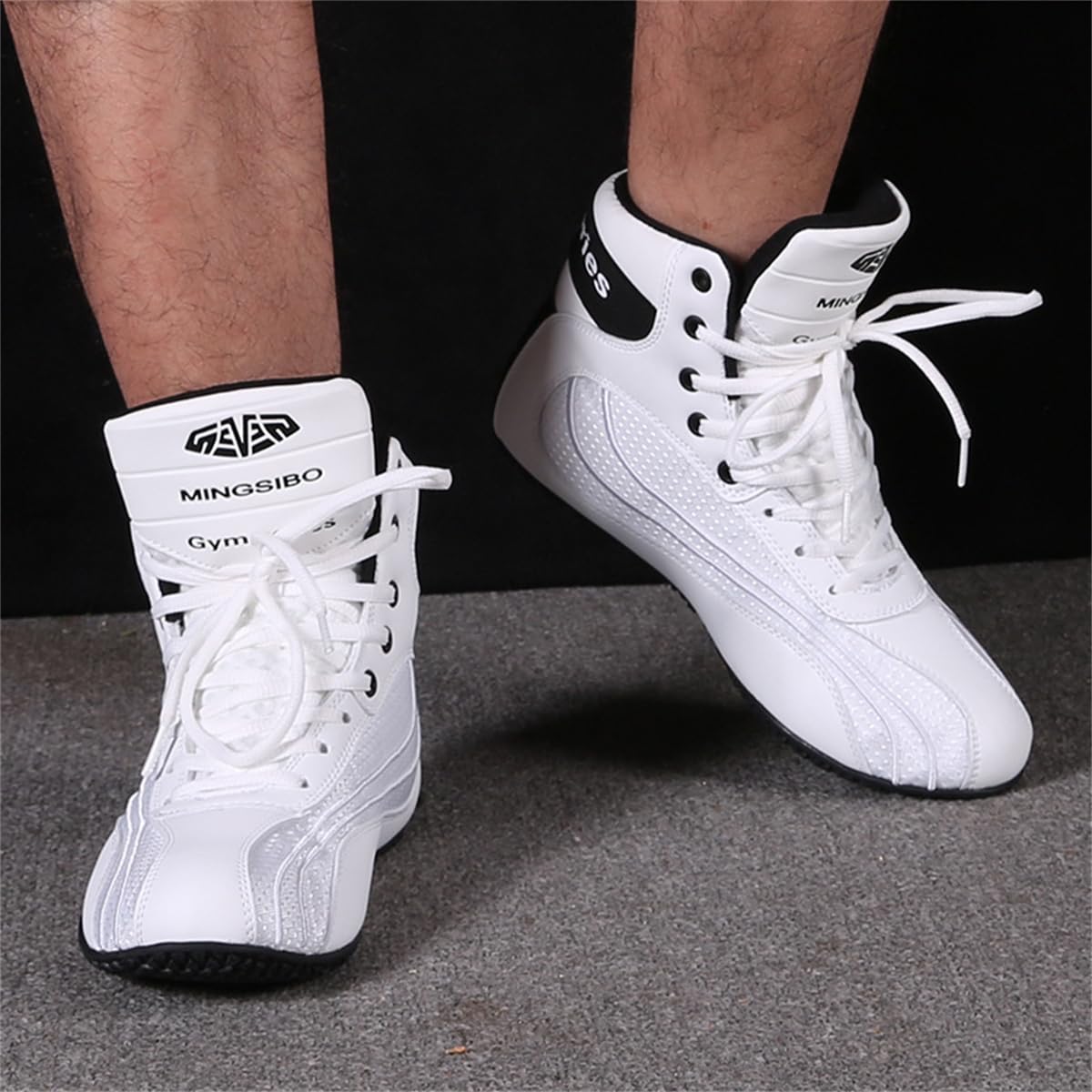 Men's Boxing Shoes Lightweight Wrestling Fitness Shoes Comfortable Competition Shoes Non Slip Athletic Workout Shoes_vogvips.com