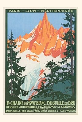 Vintage Journal French Alps Travel Poster (Pocket Sized - Found Image Press Journals)