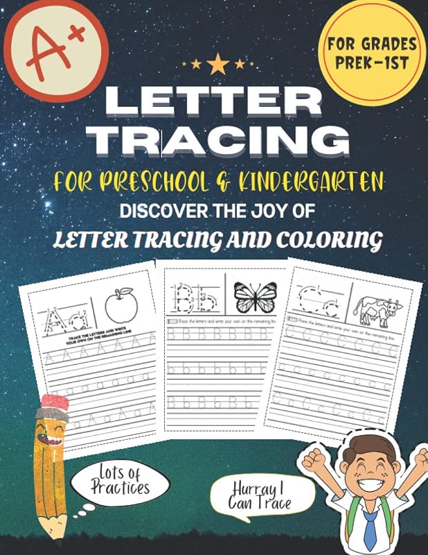 Letter Tracing For Preschool & Kindergarten: A Smart Alphabet Handwriting Practice workbook for Preschoolers, Coloring letter for Kids, Pre K, ... Kids to Learn to write alphabets and letters. by KIDDO EDU ZONE