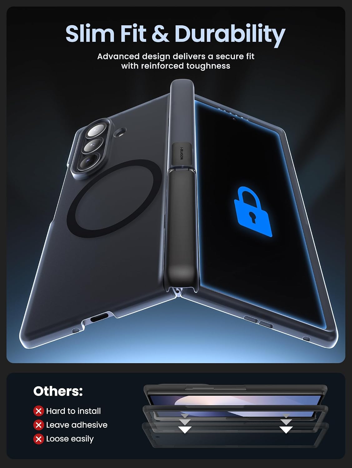 i-Blason Magnetic Phone Case New for Samsung Galaxy Z Fold 7