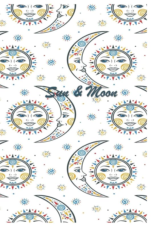 Sun & Moon: 124 Page Softcover, Has Blank Pages, College Rule Composition (6” x 9 “) Boho Celestial by Purple Phoenix Publishing