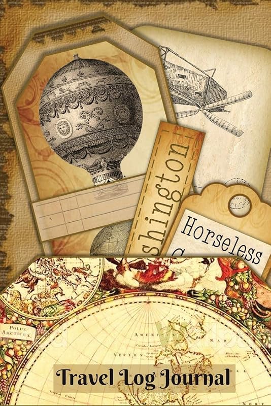 Travel Log Journal: Trip Planner And Travel Journal Vintage Design Travelers Journal with Destination Details, Packing Checklist, Itinerary, Travel Budget and More - Travel Log Book by Adria Eightidd