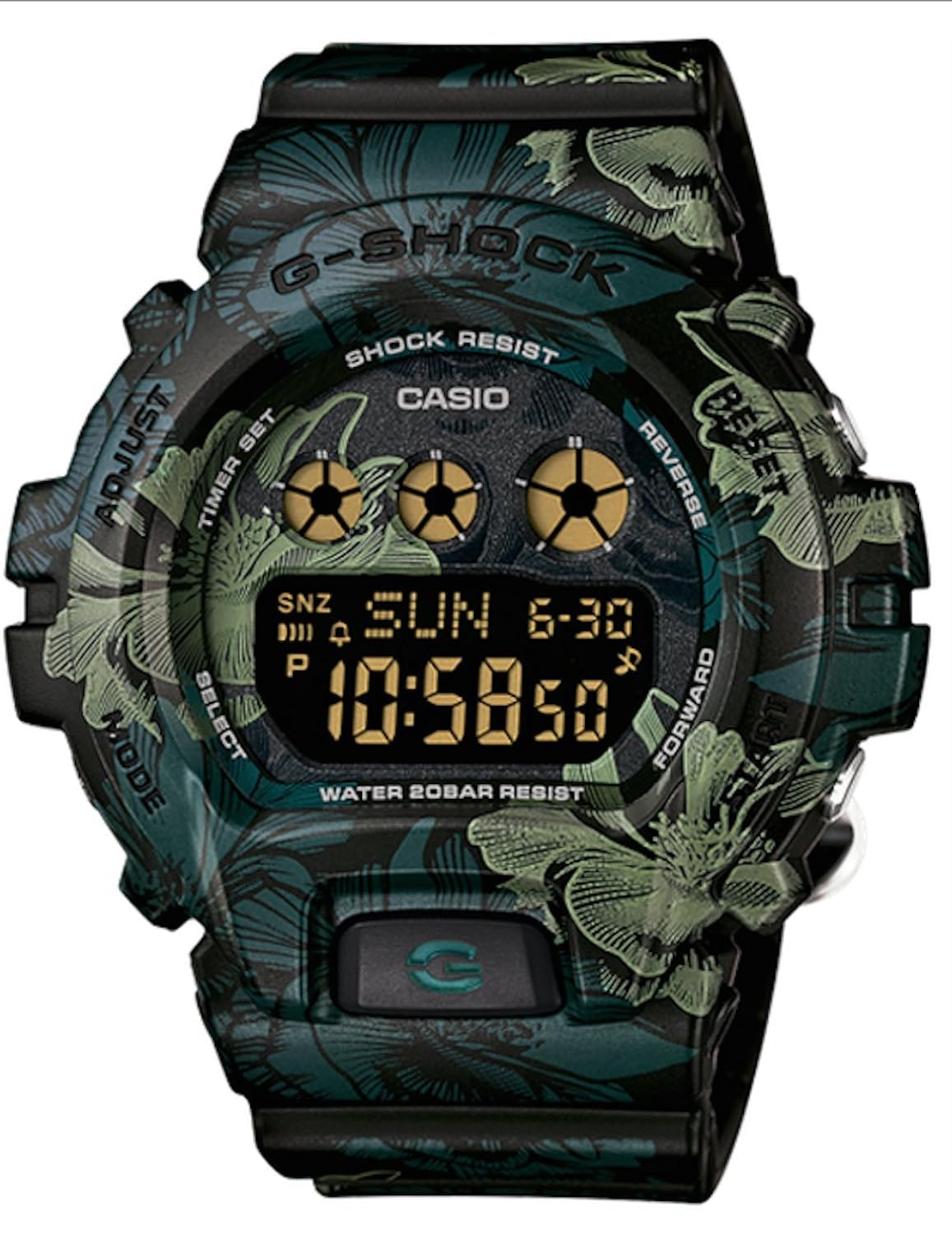 

CASIO G-Shock S Series Floral Pattern Unisex Watch GMDS6900F-1