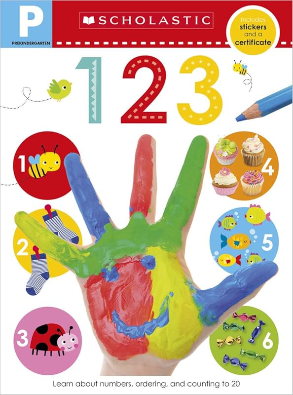 123 Pre-K Workbook: Scholastic Early Learners (Skills Workbook) by Scholastic
