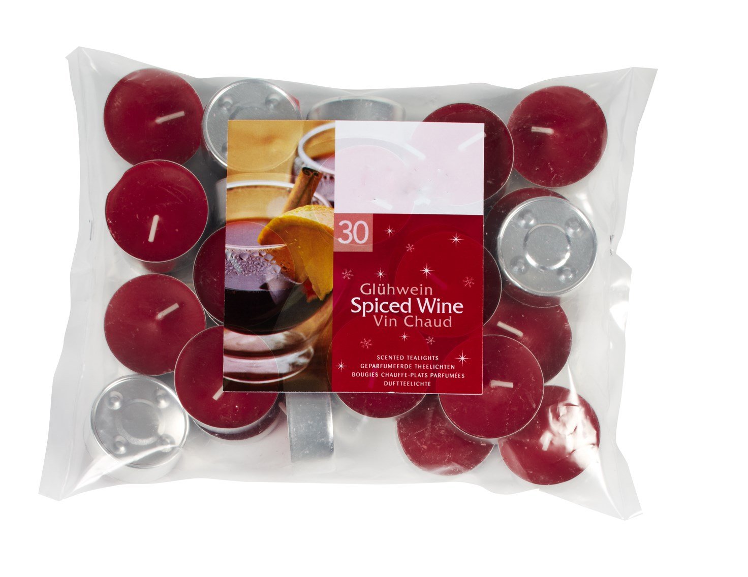 

Spiced Wine Scented Tealight Candles Set of 30