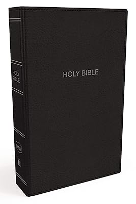 NKJV, Thinline Bible, Leathersoft, Black, Red Letter, Comfort Print: Holy Bible, New King James Version