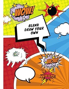 Blank Draw Your Own Book: 120 Pages of Fun and Variety of Templates Size 8.5" x 11".: Create Your Own Cartoons and Comics: Sketchbook & Blank Comics for Kids and Adults by G K CRAFTERS