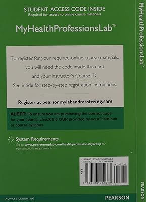 MyLab Health Professions with Pearson eText --Access Card--for Comprehensive Health Insurance (My Health Professions Lab)