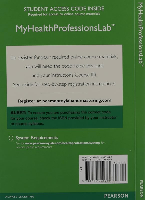 MyLab Health Professions with Pearson eText --Access Card--for Comprehensive Health Insurance (My Health Professions Lab) by Pearson Education