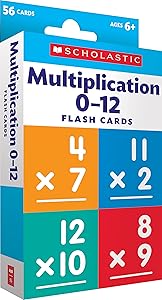 Flash Cards: Multiplication 0-12
