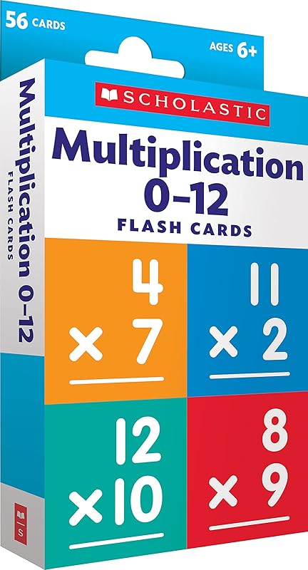 Flash Cards: Multiplication 0-12 by Scholastic Teacher Resources