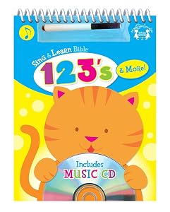 Bible 123s Spiral Wipe-Clean Workbook & CD W/Marker (Sing & Learn Bible Workbooks) by Twin Sisters®