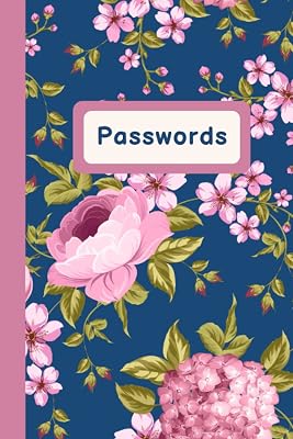 Password Log Book for your website username and passwords, large print, handy size with A-Z organisation: Stop searching for passwords, start tracking them and save your valuable time