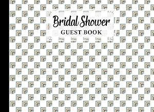 Bridal Shower Guest Book: Squares Cover Bridal Shower Guest Book, Bridal Shower Guest Book And Gift Recorder, 150 Pages, Size 8.25"x6" Design by Lars Schutz