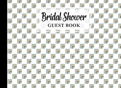 Bridal Shower Guest Book: Squares Cover Bridal Shower Guest Book, Bridal Shower Guest Book And Gift Recorder, 150 Pages, Size 8.25"x6" Design by Lars Schutz