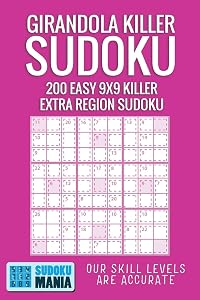 Girandola Killer Sudoku: 200 Easy 9x9 Killer Extra Region Sudoku