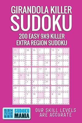 Girandola Killer Sudoku: 200 Easy 9x9 Killer Extra Region Sudoku