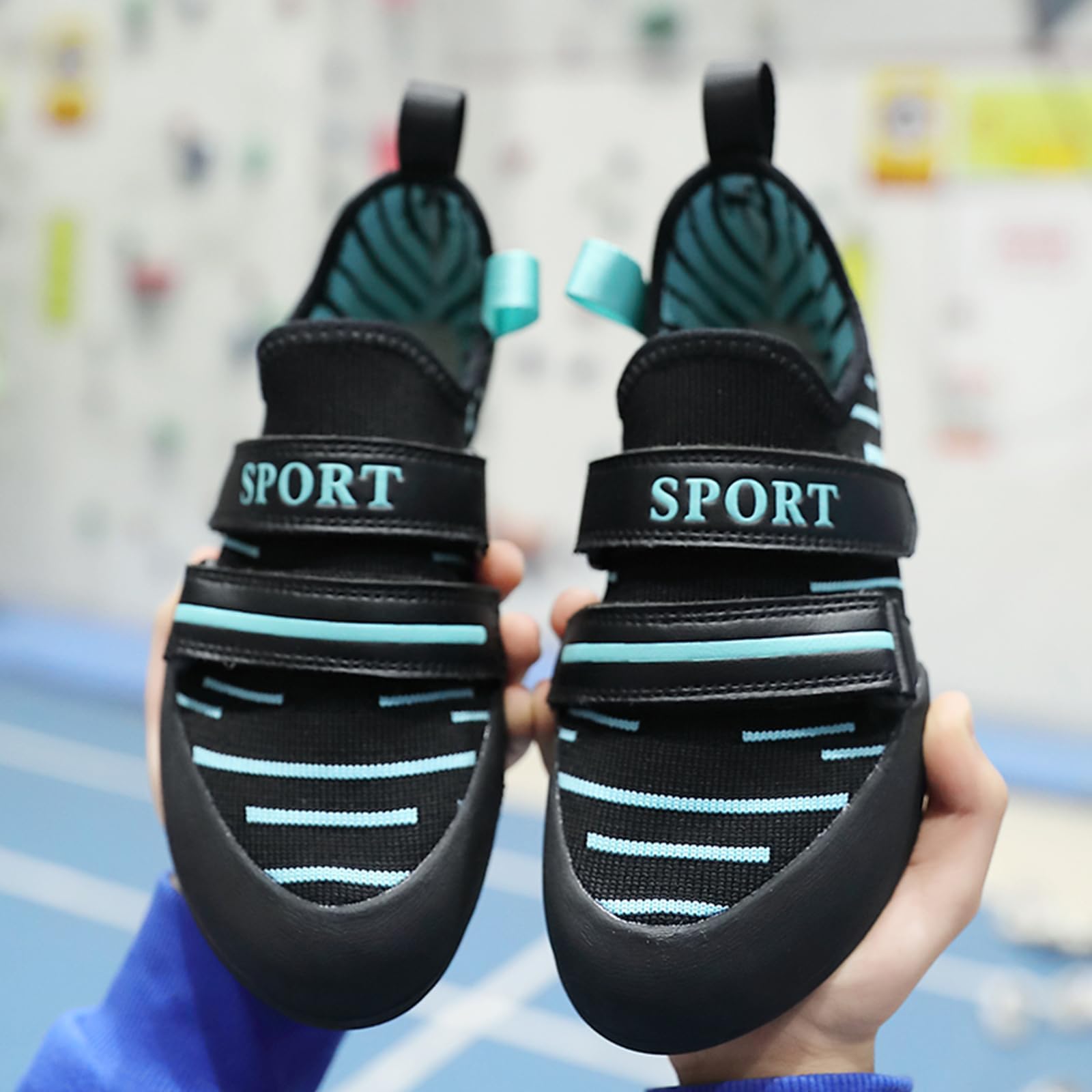Womens Rock Climbing Shoes Lightweight Breathable Bouldering Gym Sports Sneakers For Female_vogvips.com