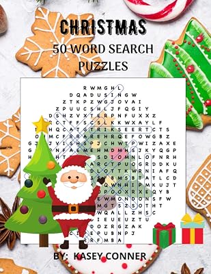 Christmas 50 Word Search Puzzles (Holiday Word Search series books by Puzzle Panda and Kasey Conner)