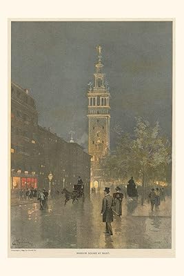 Vintage Journal Vintage Madison Square at Night (Pocket Sized - Found Image Press Journals)