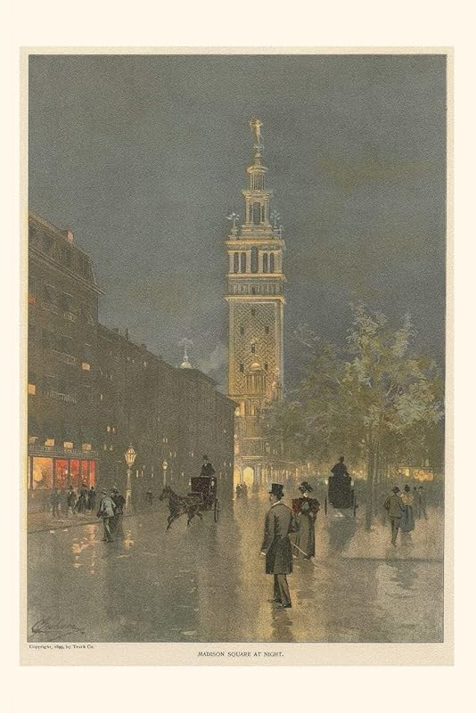 Vintage Journal Vintage Madison Square at Night (Pocket Sized - Found Image Press Journals) by Found Image Press