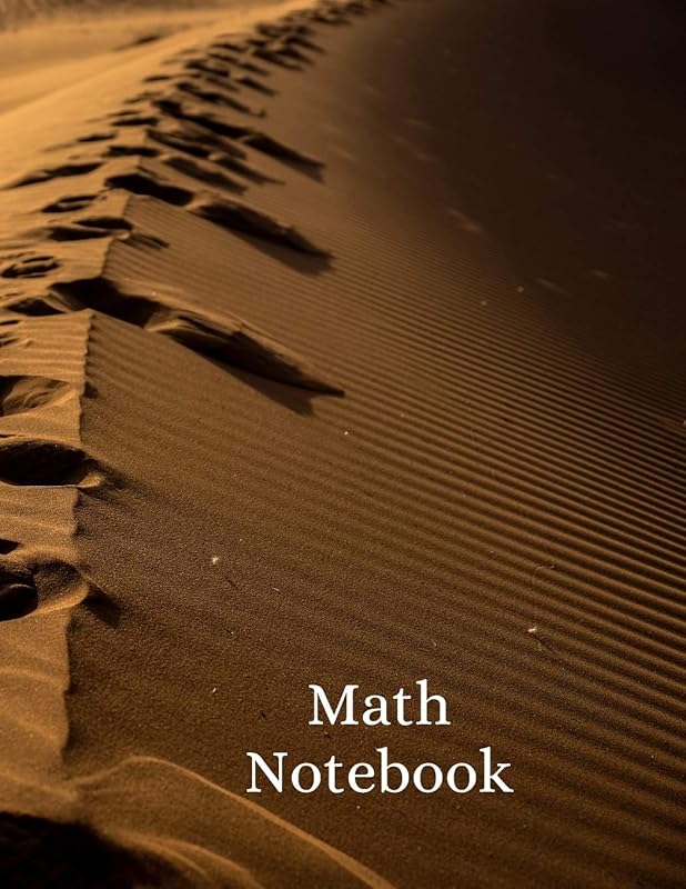 Notebook: 120 pages, math notebook, quad ruled workbook, 8.5 x 11 inch large soft cover journal, 4 squares per inch suited for kids and students by Jed Nash