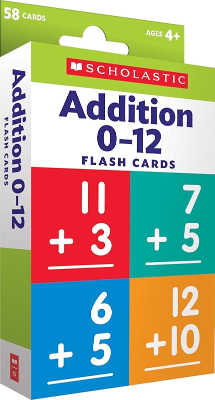 Flash Cards: Addition 0 - 12 by Scholastic Teacher Resources