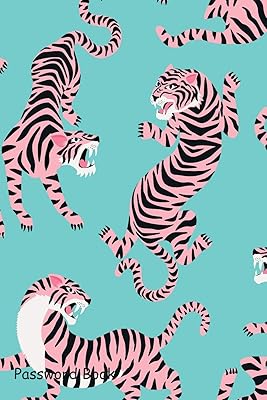 Password Book: Include Alphabetical Index With cute tigers on background