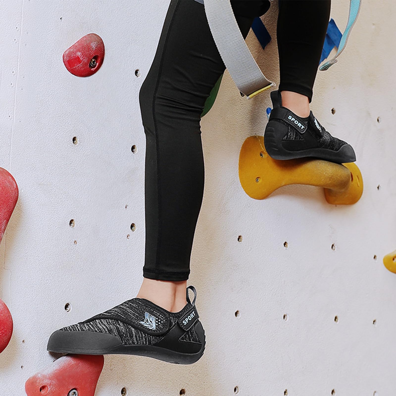 Ladies Rock Climbing Shoes, Non-Slip Indoor Climbing Shoes Mesh Breathable Climbing Sneakers For Womens Bouldering_vogvips.com