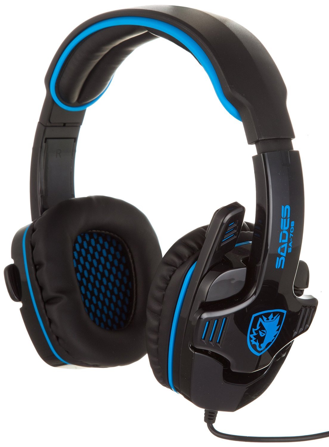 SADES SA708 Stereo Gaming Headphone Headset with Microphone (Blue) eBay