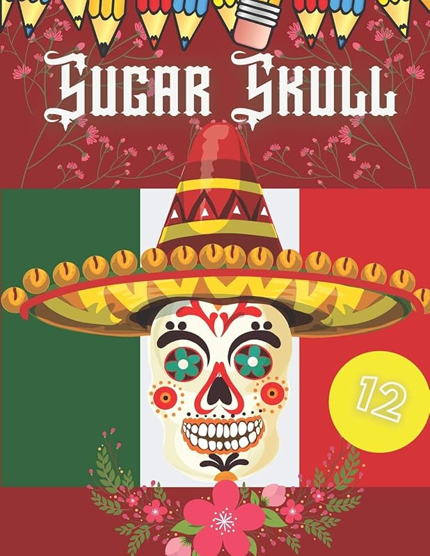 Sugar Skull: A Day of the Dead Adult Coloring Book for adults by Gymnastic Bow