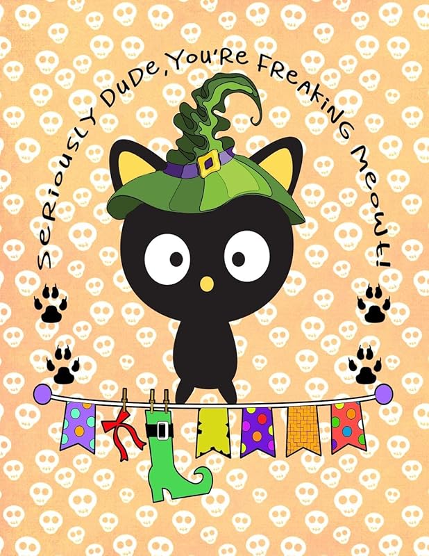 Seriously Dude, You're Freaking Meowt!: Personalized Sketch Book 8.5x11 Gift for Adults, Kids and More by Candlelight Publications