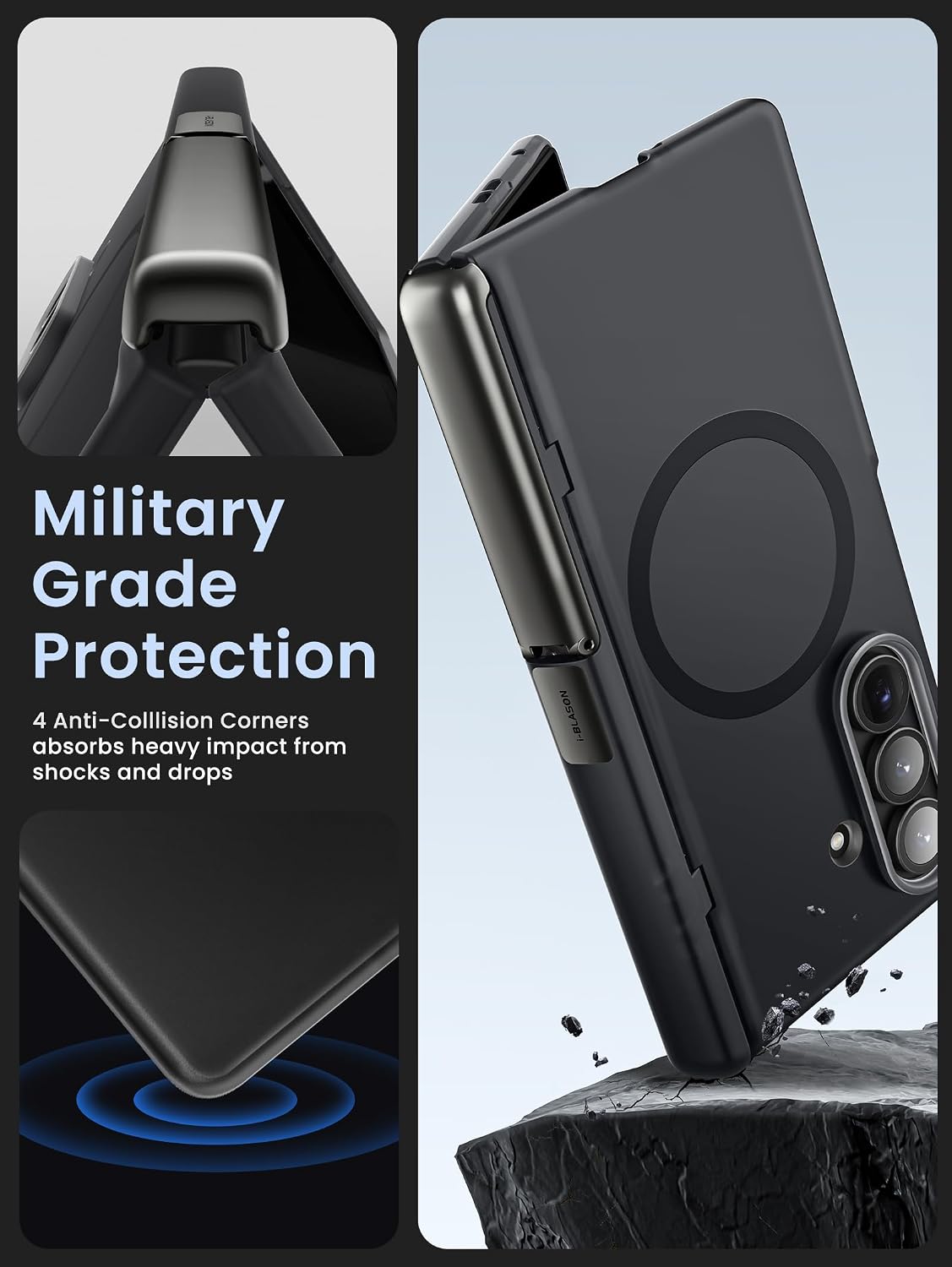 i-Blason Magnetic Phone Case New for Samsung Galaxy Z Fold 7
