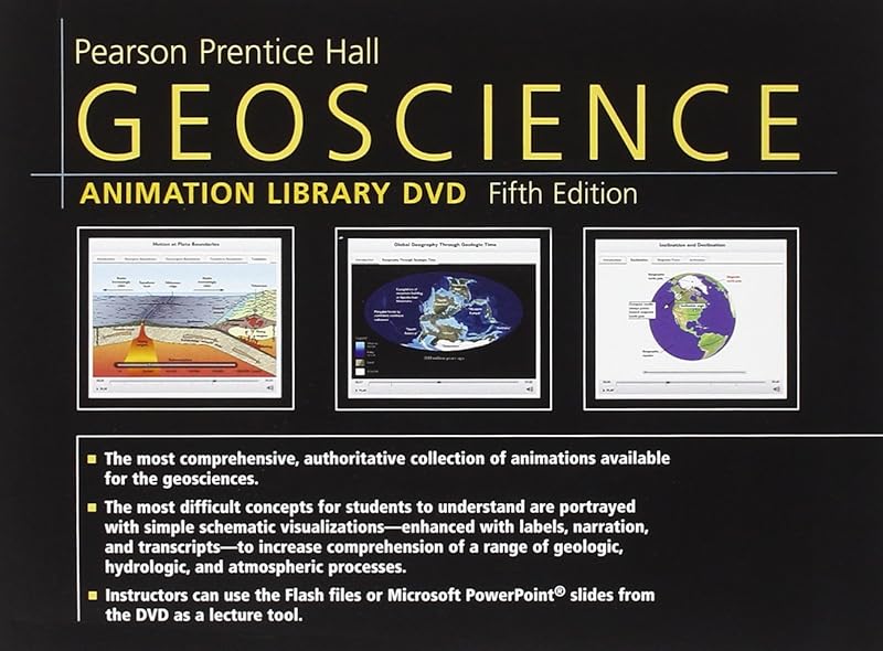 Geoscience Animation Library on DVD by Pearson Education