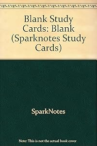 Blank Study Cards (SparkNotes Study Cards)