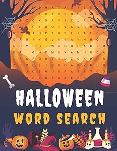 Halloween Word Search: Large Print Halloween Word Search For Adults Halloween Word Search Puzzle With Spooky Halloween Activity Book Funny Brain Game ... Easy to Hard Perfect Gifts for Halloween by Tracey Lardner Publication