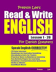 Preston Lee's Read & Write English Lesson 1 - 20 For Danish Speakers (Preston Lee's English For Danish Speakers)